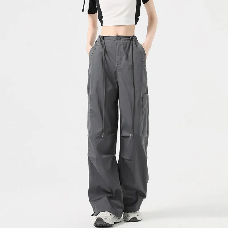 2025 Womens High-Waisted Velcro Cargo Sweatpants  Trendy & Comfortable Streetwear!