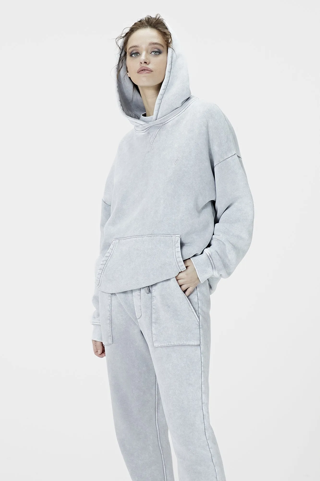 530 Washed Black Hoodie