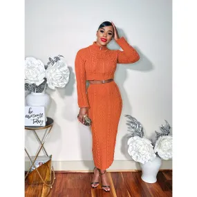 A LONG NIGHT OUT KNIT SKIRT SET