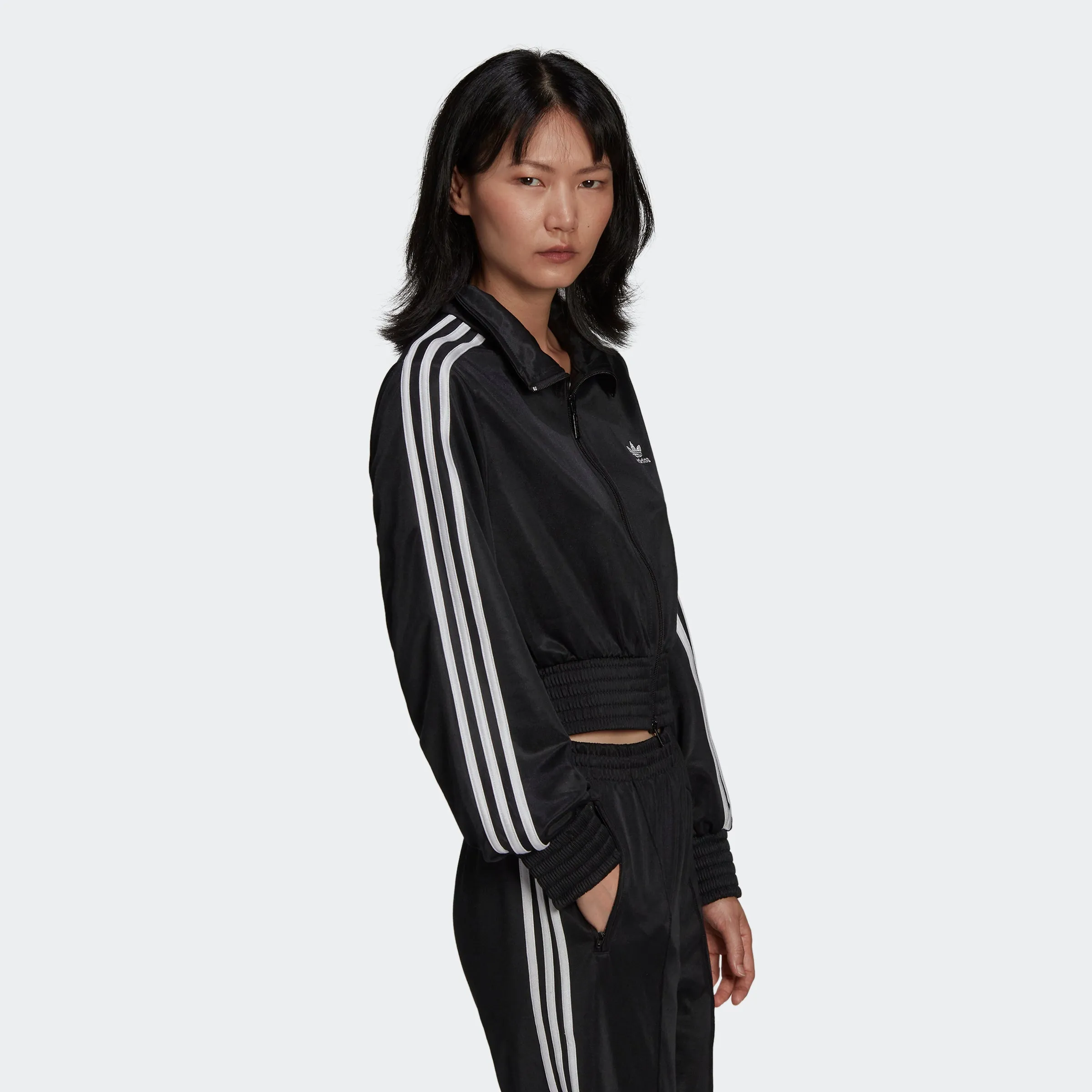 adidas Originals ADICOLOR CLASSICS HIGH-SHINE Track Top | Black | Women's