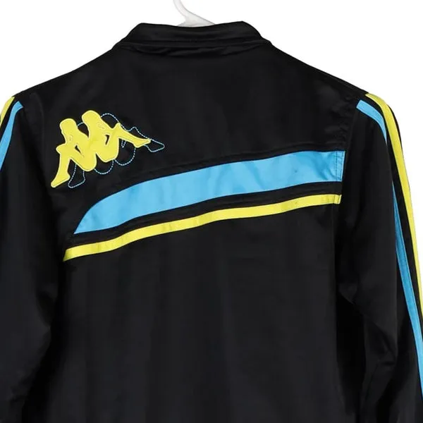 Age 10-12 Kappa Spellout Track Jacket - Large Black Polyester