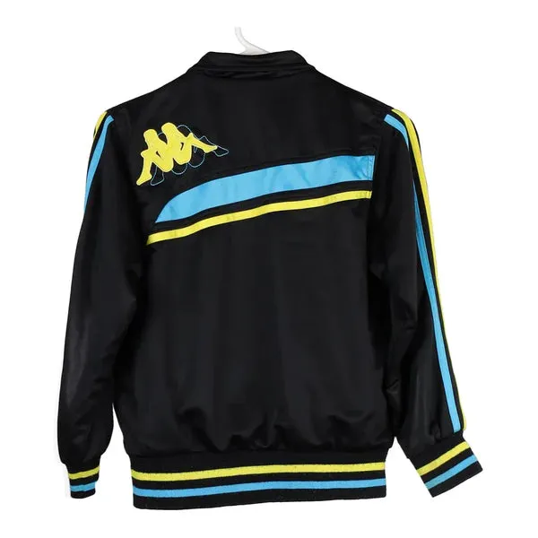 Age 10-12 Kappa Spellout Track Jacket - Large Black Polyester