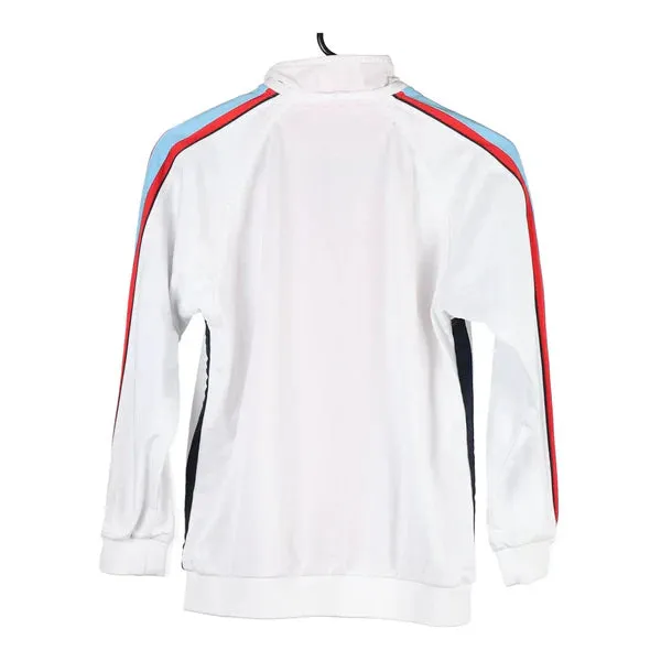 Age 11-12 Champion Spellout Track Jacket - Large White Polyester