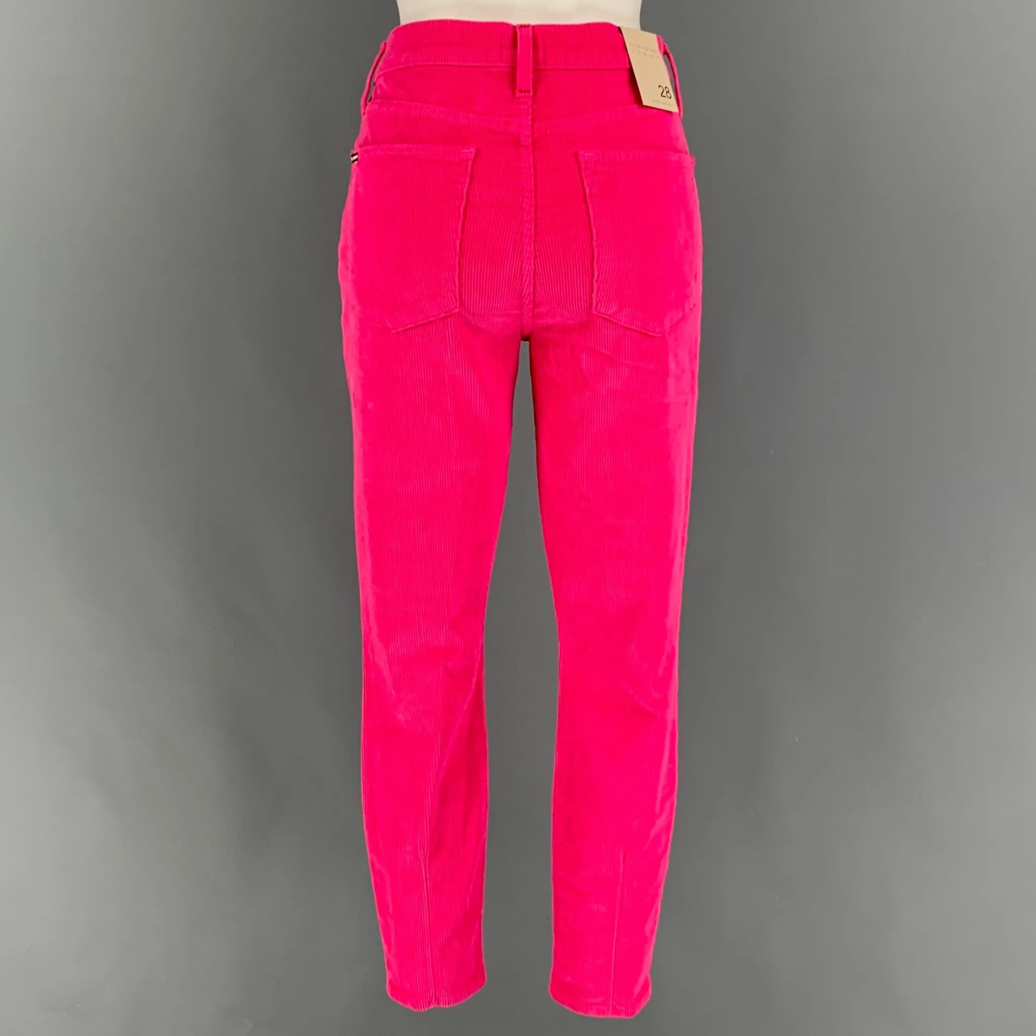 ALICE   OLIVIA Size 28 Pink Cotton Corduroy Jean Cut Casual Pants