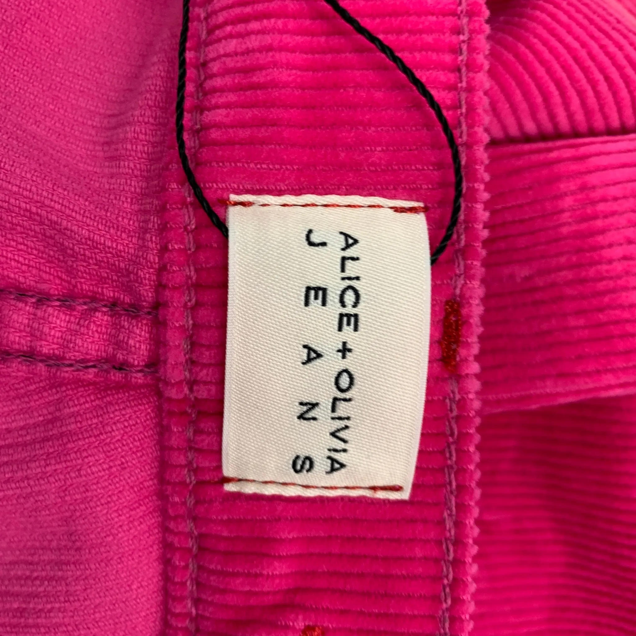 ALICE   OLIVIA Size 28 Pink Cotton Corduroy Jean Cut Casual Pants