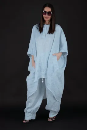 ALISON Two Pieces Wide Linen Set