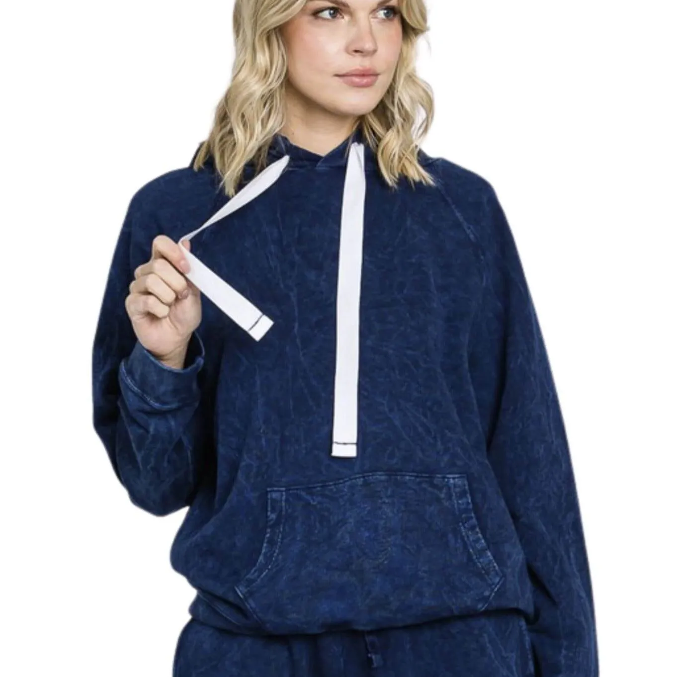 All American Mineral Washed French Terry Sweatshirt Hoodie Made in USA