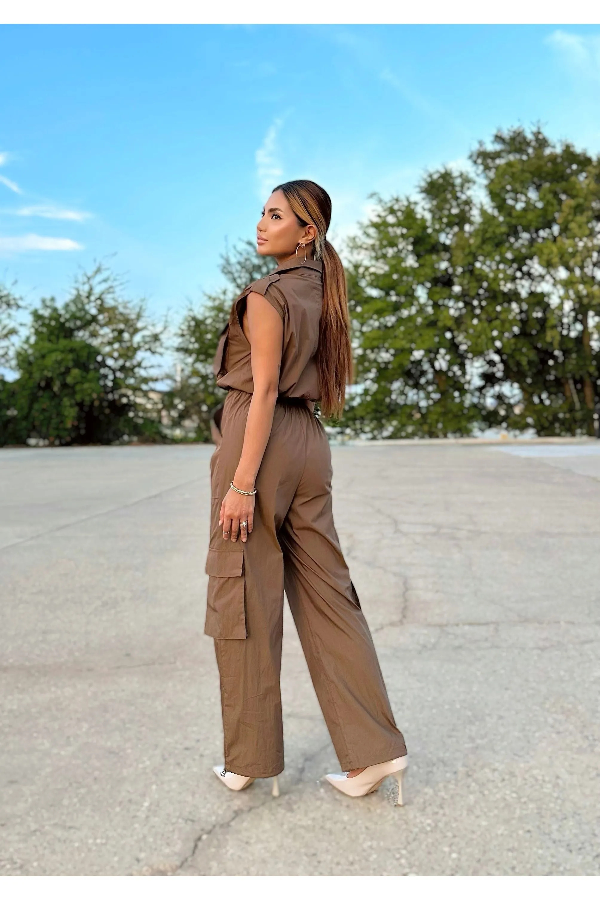 Always On The Go Cargo Jumpsuit
