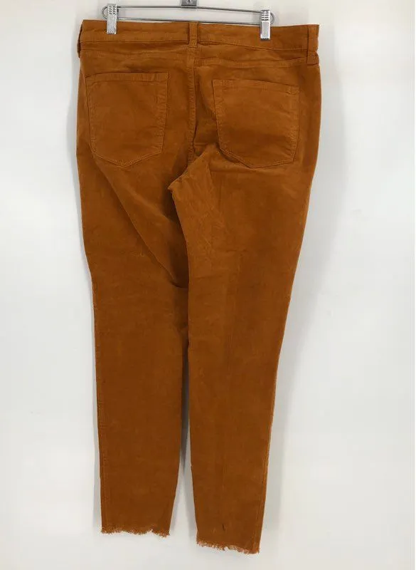 A.N.A Women's Brown Corduroy Trouser Pants - Size 12