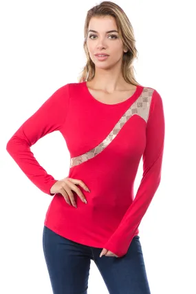 ARABELLA TOP (RED)-VT2638