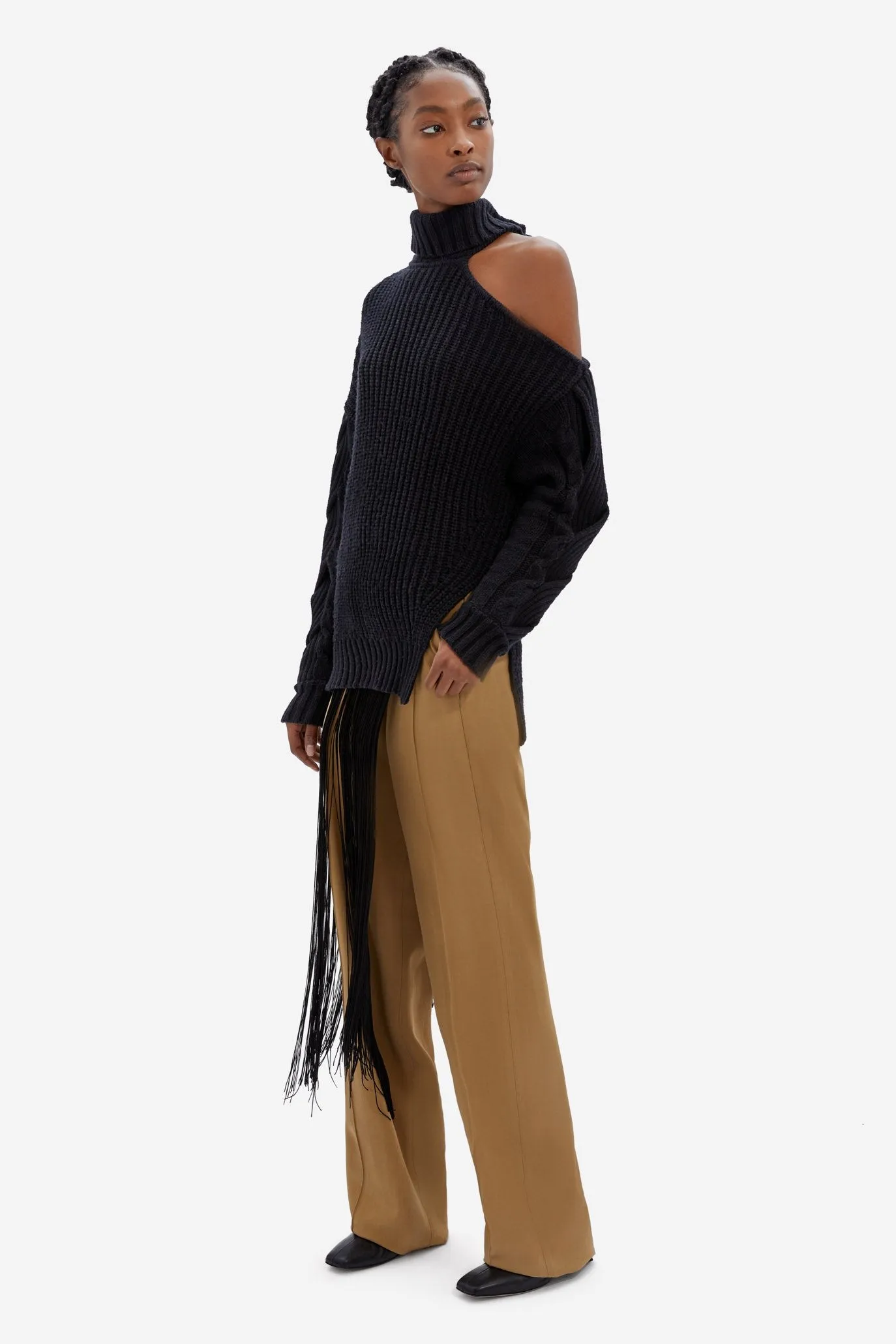 Aubrey Cable Sweater Black