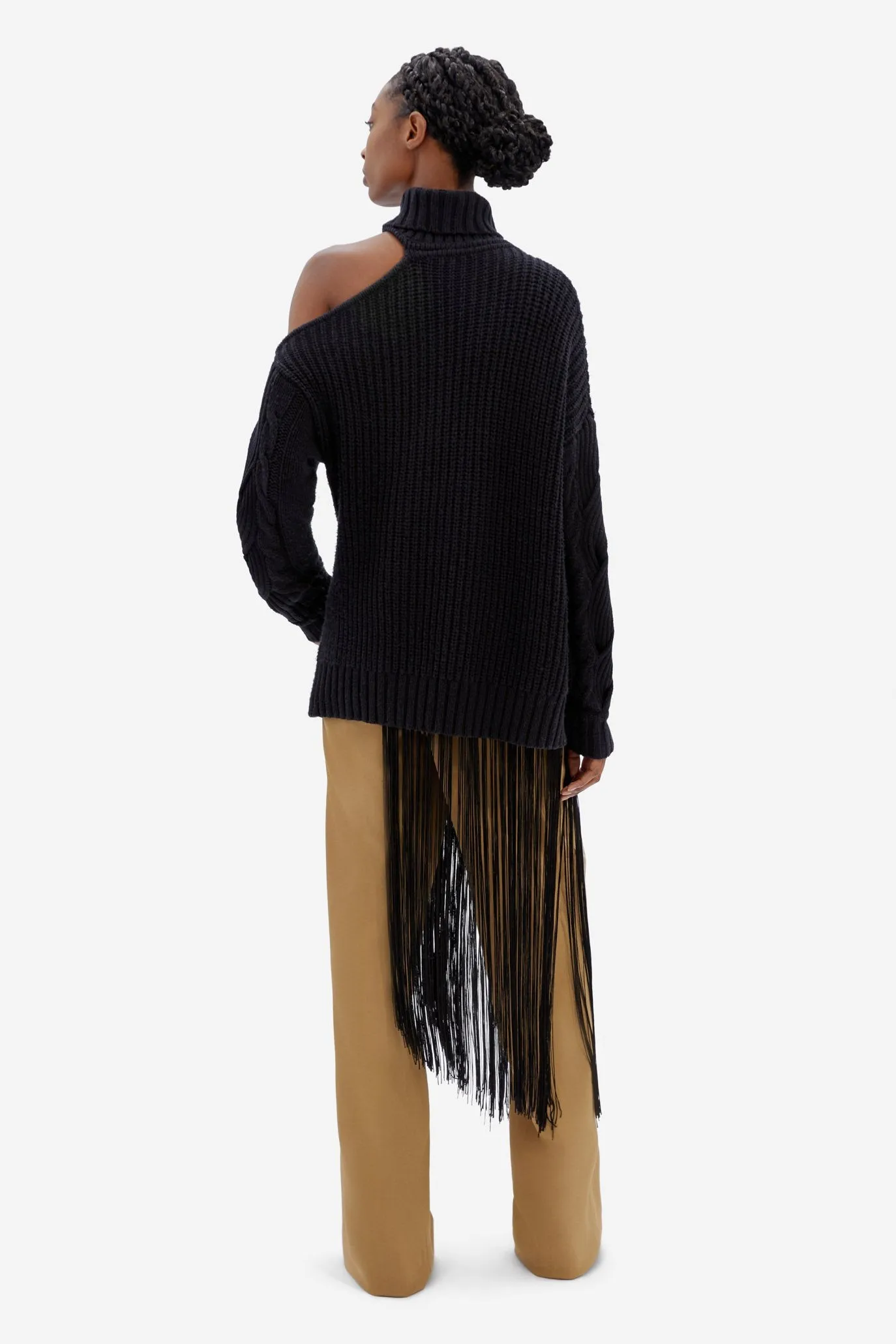 Aubrey Cable Sweater Black