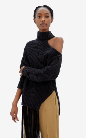 Aubrey Cable Sweater Black