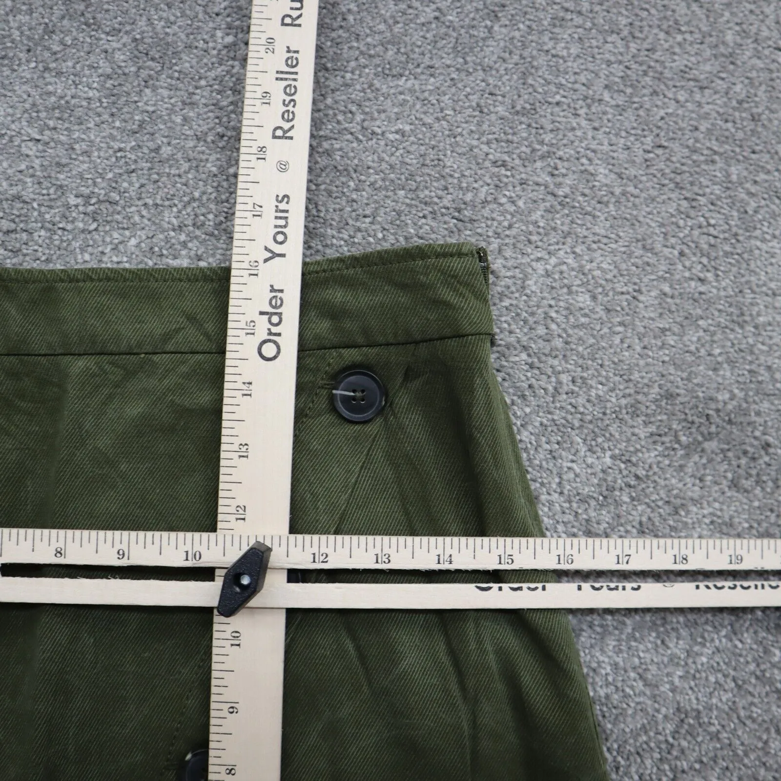 Banana Republic Womens Straight & Pencil Skirts Button Pull On Green Size 0