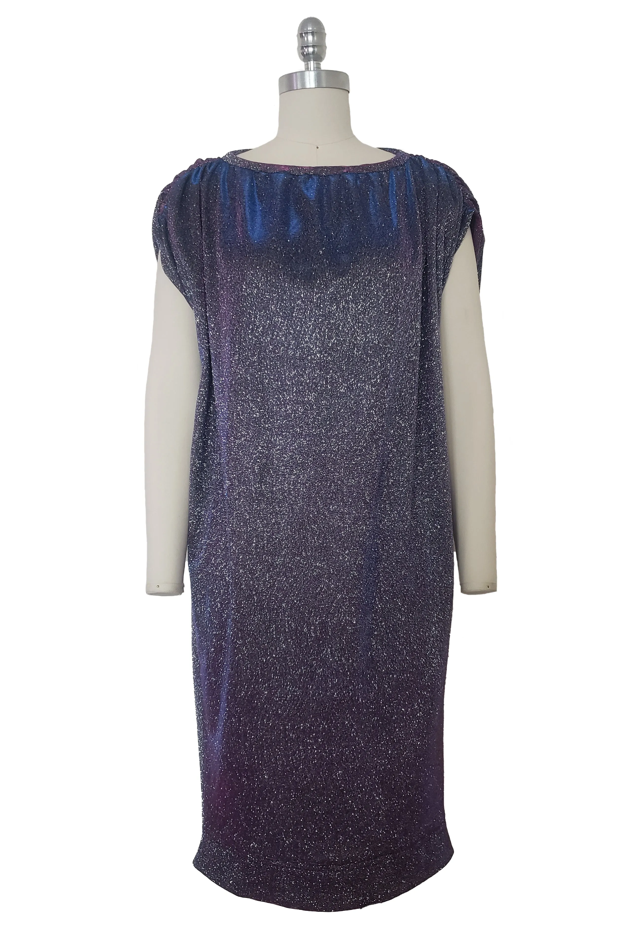 Bev Dress in Pink/Purple Shimmer Knit
