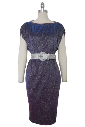 Bev Dress in Pink/Purple Shimmer Knit