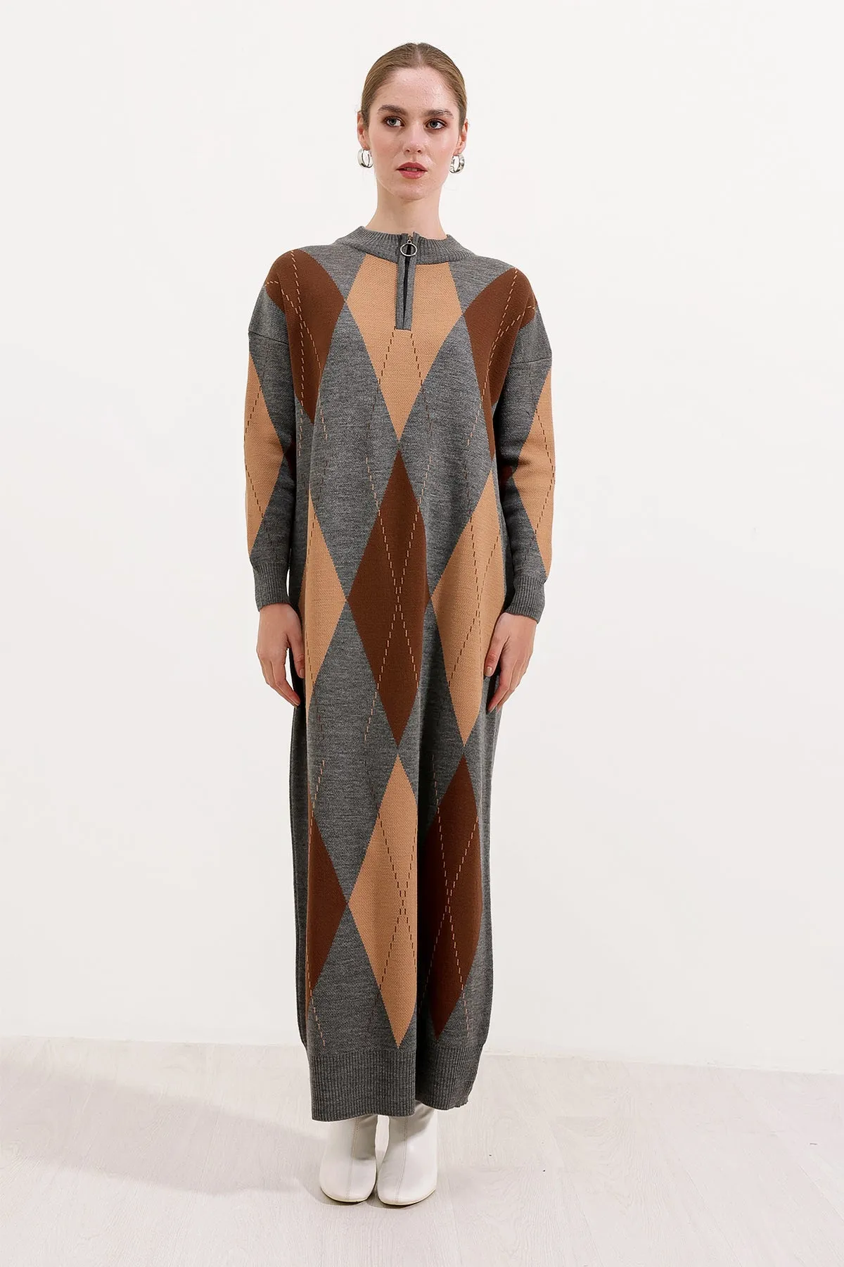 BGD Women Knit Dress - Dark Gray - Avondale