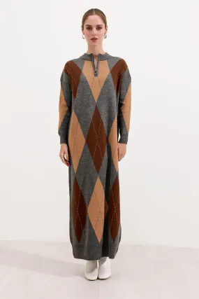 BGD Women Knit Dress - Dark Gray - Avondale
