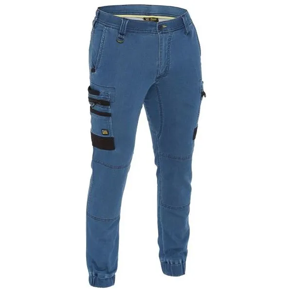 Bisley Flx & Move Stretch Denim Cargo Cuffed Pants (BPC6335)