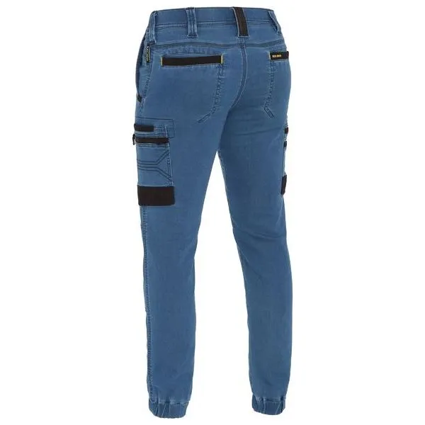 Bisley Flx & Move Stretch Denim Cargo Cuffed Pants (BPC6335)