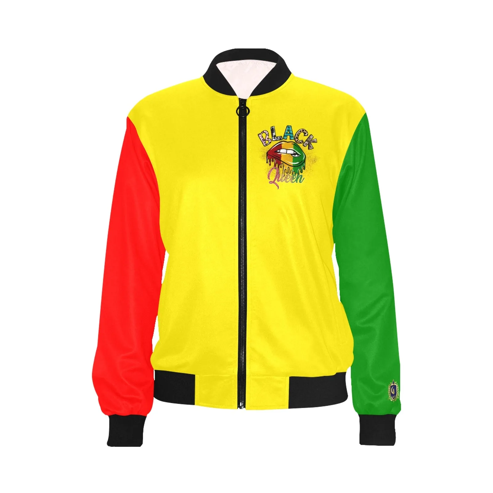 Blacc Queen Bomber Jacket for Women (Model