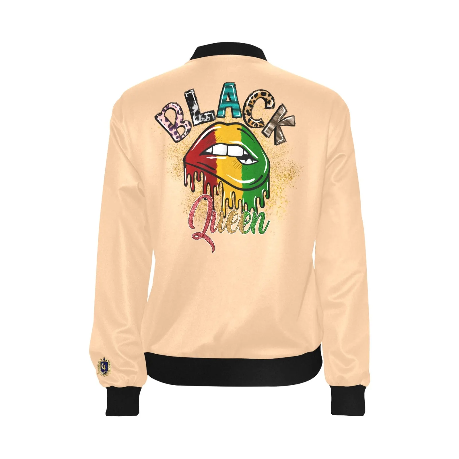 Blacc Queen Bomber Jacket for Women (Model