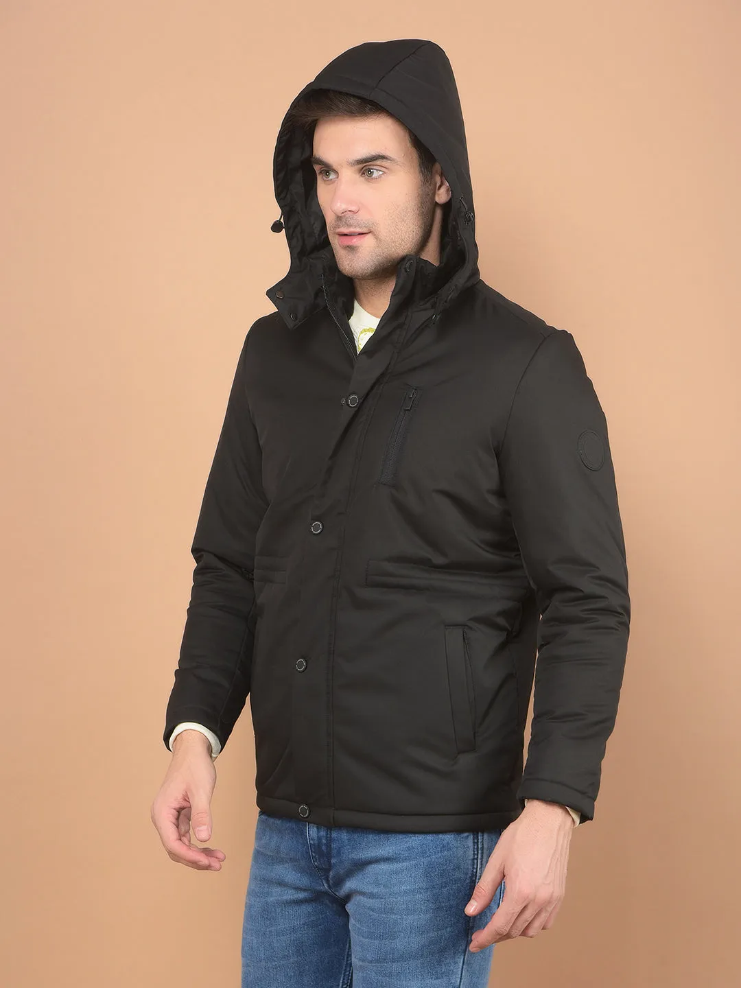 Black Hooded Jacket