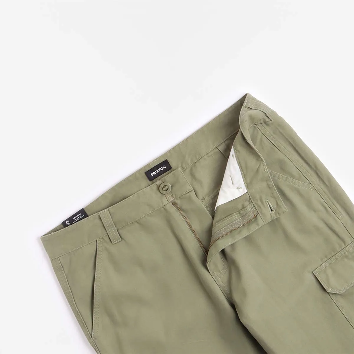 BRIXTON WAYPOINT TWILL CARGO PANT OLIVE SURPLUS