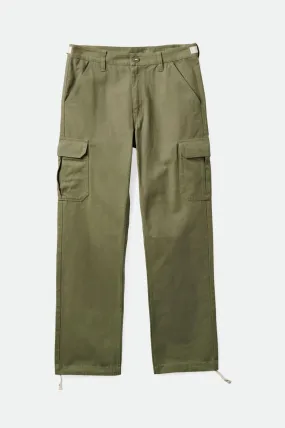 BRIXTON WAYPOINT TWILL CARGO PANT OLIVE SURPLUS