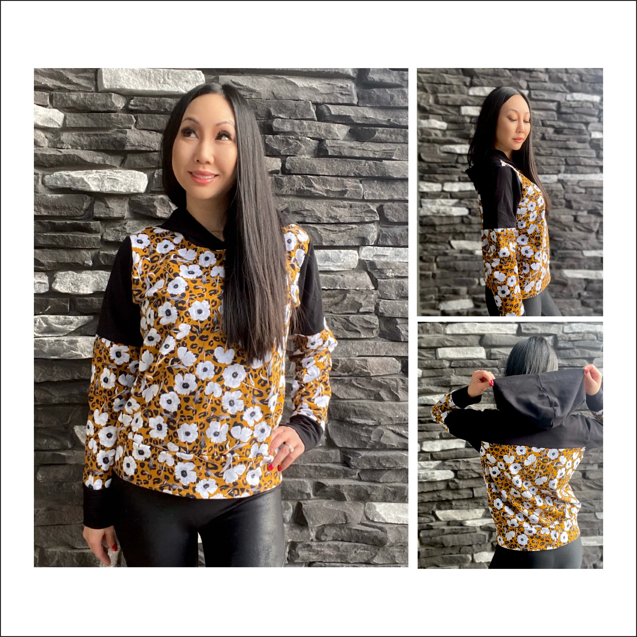 BUNDLE Hoodsport Hoodie | Baby to Adult Sizes | Beginner Level Sewing Pattern