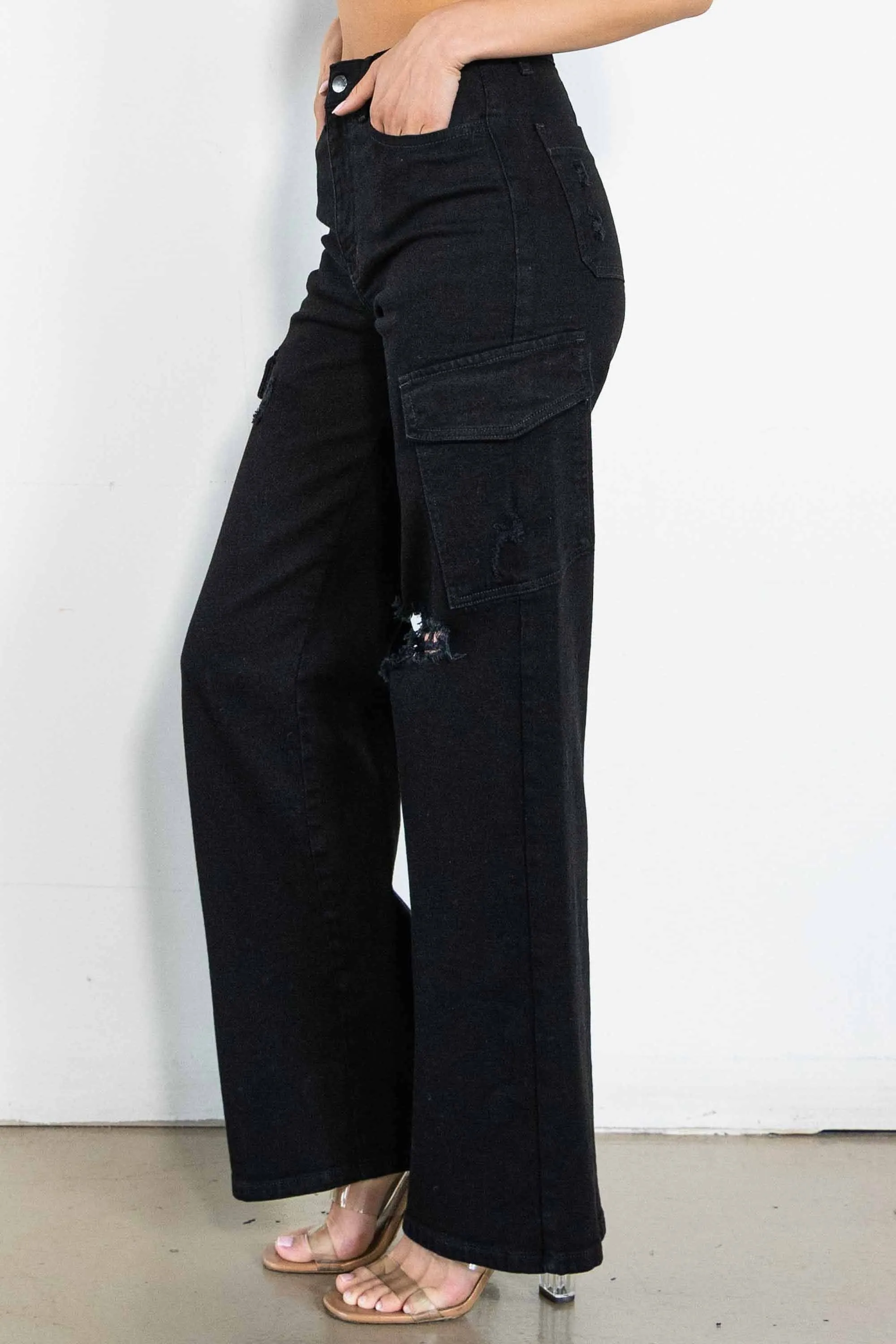 Cargo Wide Jeans