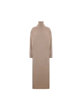 Cashmere Turtleneck Knit Dress