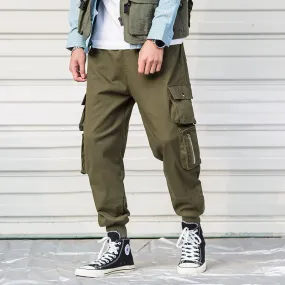Casual Cargo Pant Men Harajuku Pencil Pants Many Pockets