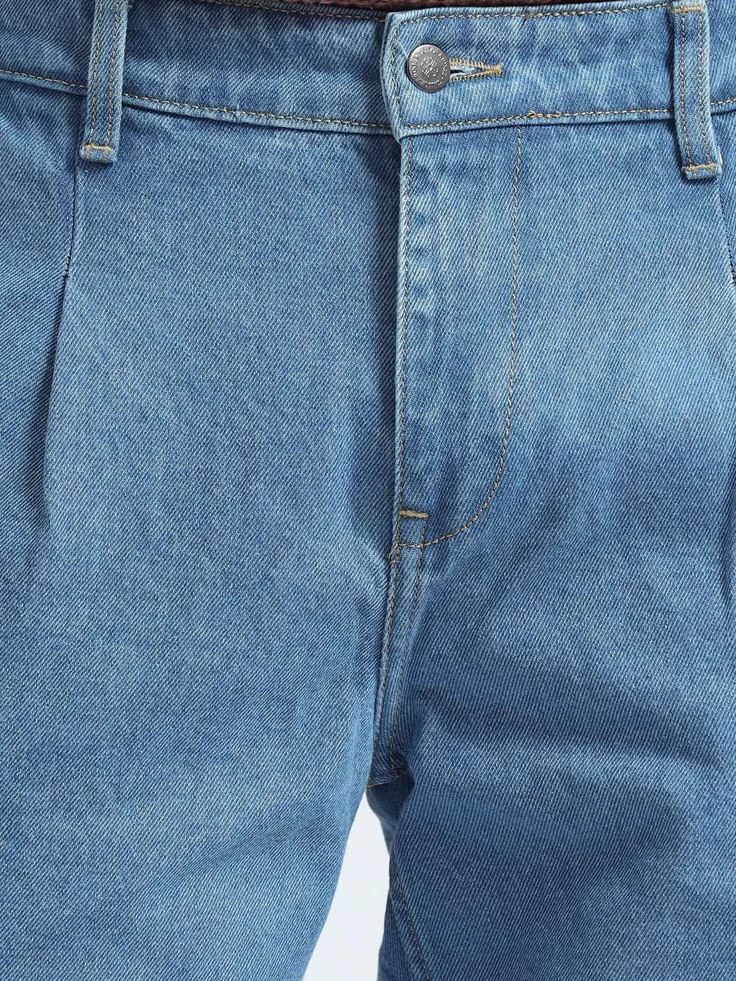 Classic Relaxed Mid Blue Denim Cargo