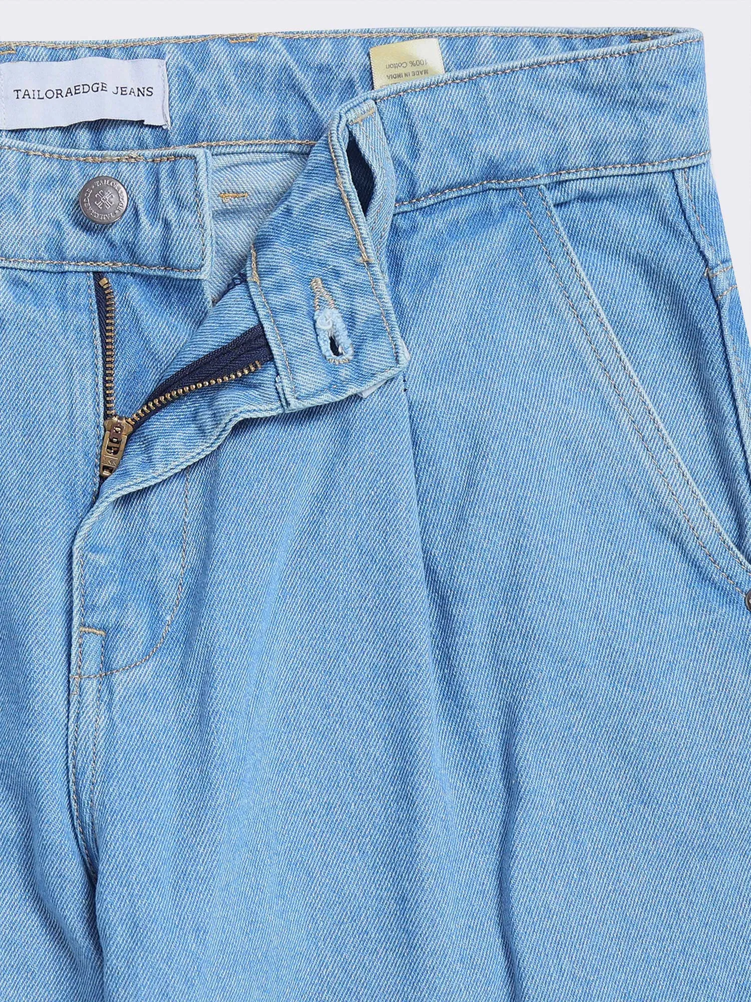 Classic Relaxed Mid Blue Denim Cargo