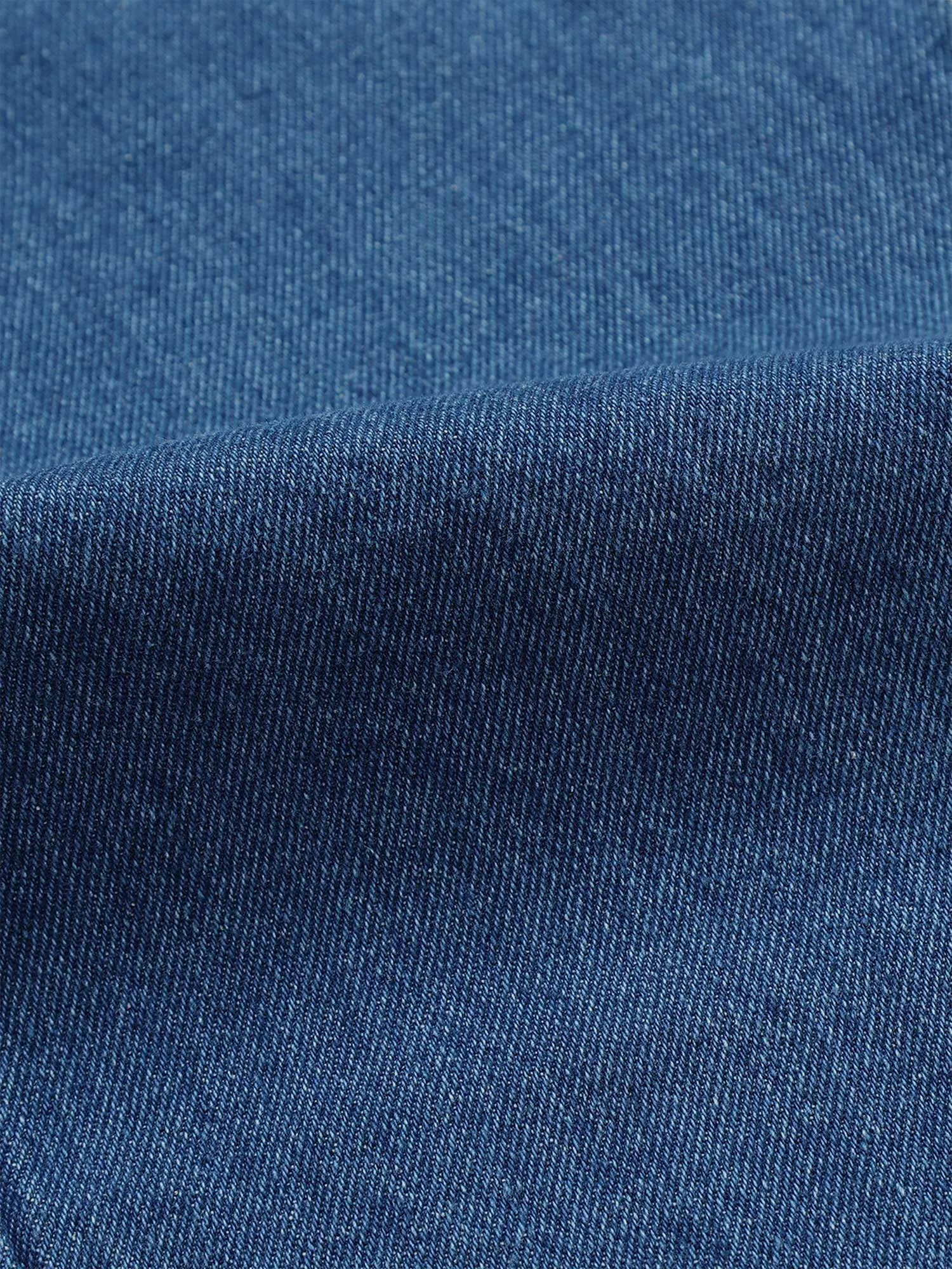 Classic Relaxed Mid Blue Double Cargo Denim