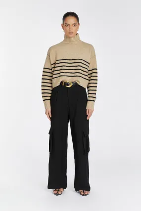 CLEO OAT/BLACK STRIPE JUMPER