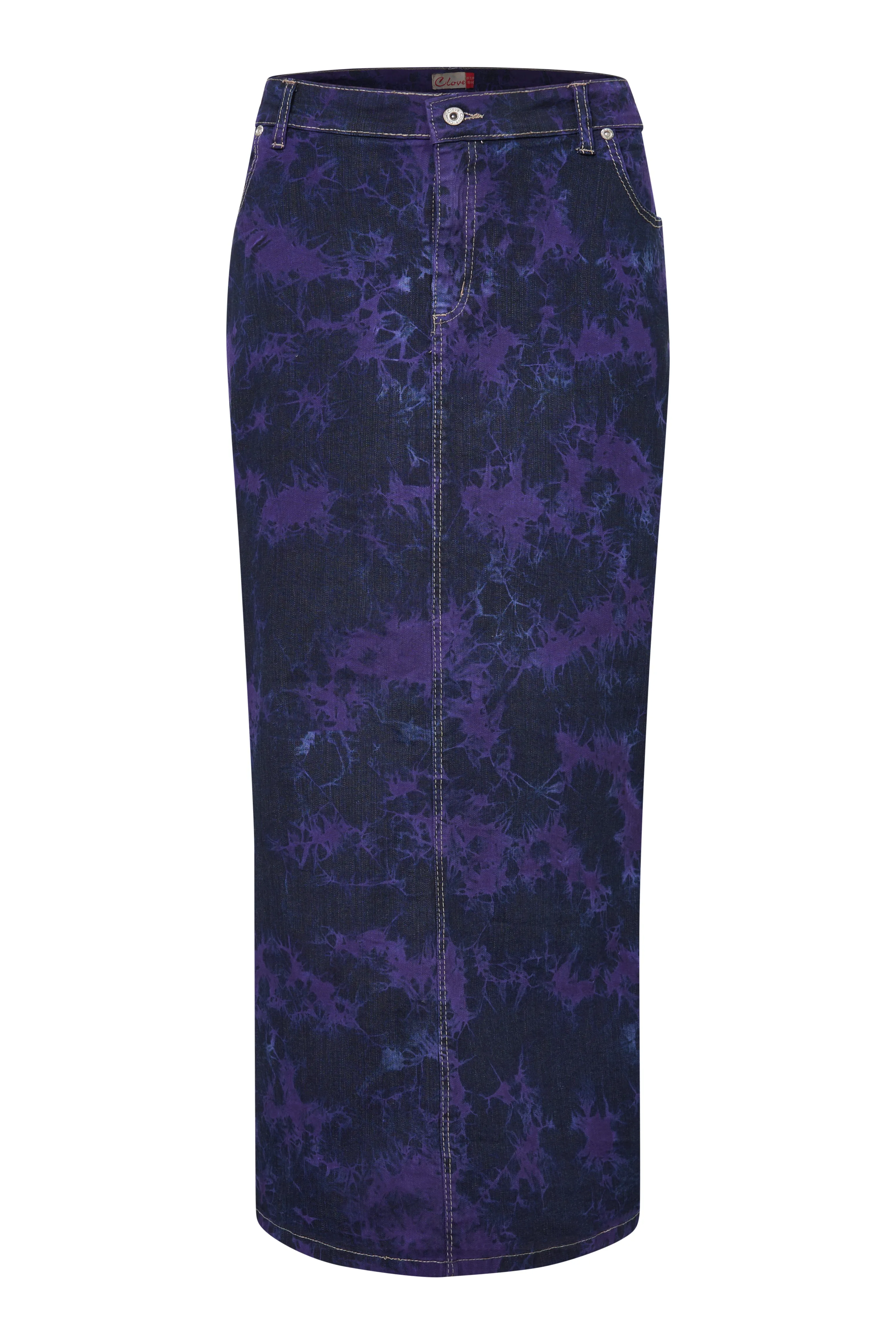 Clove Jeans Womens Maxi Skirts Tie Dye Denim Skirt Plus Size Pencil Skirt 12-24