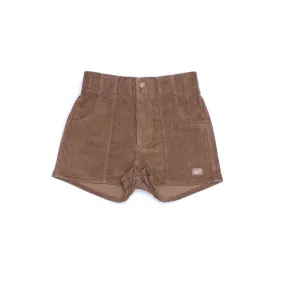 Corduroy Shorts in Brown