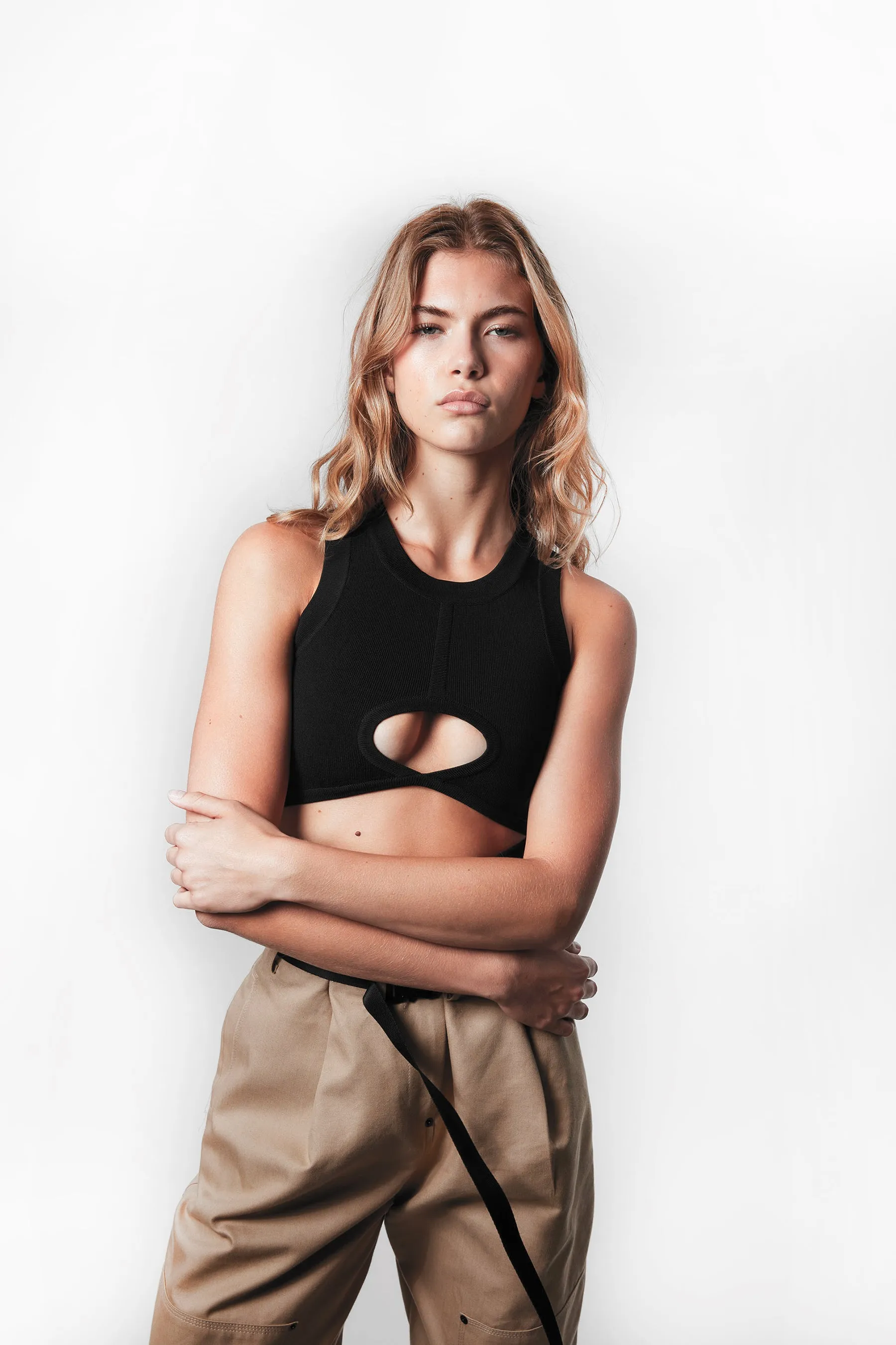 CORSET KNIT TANK