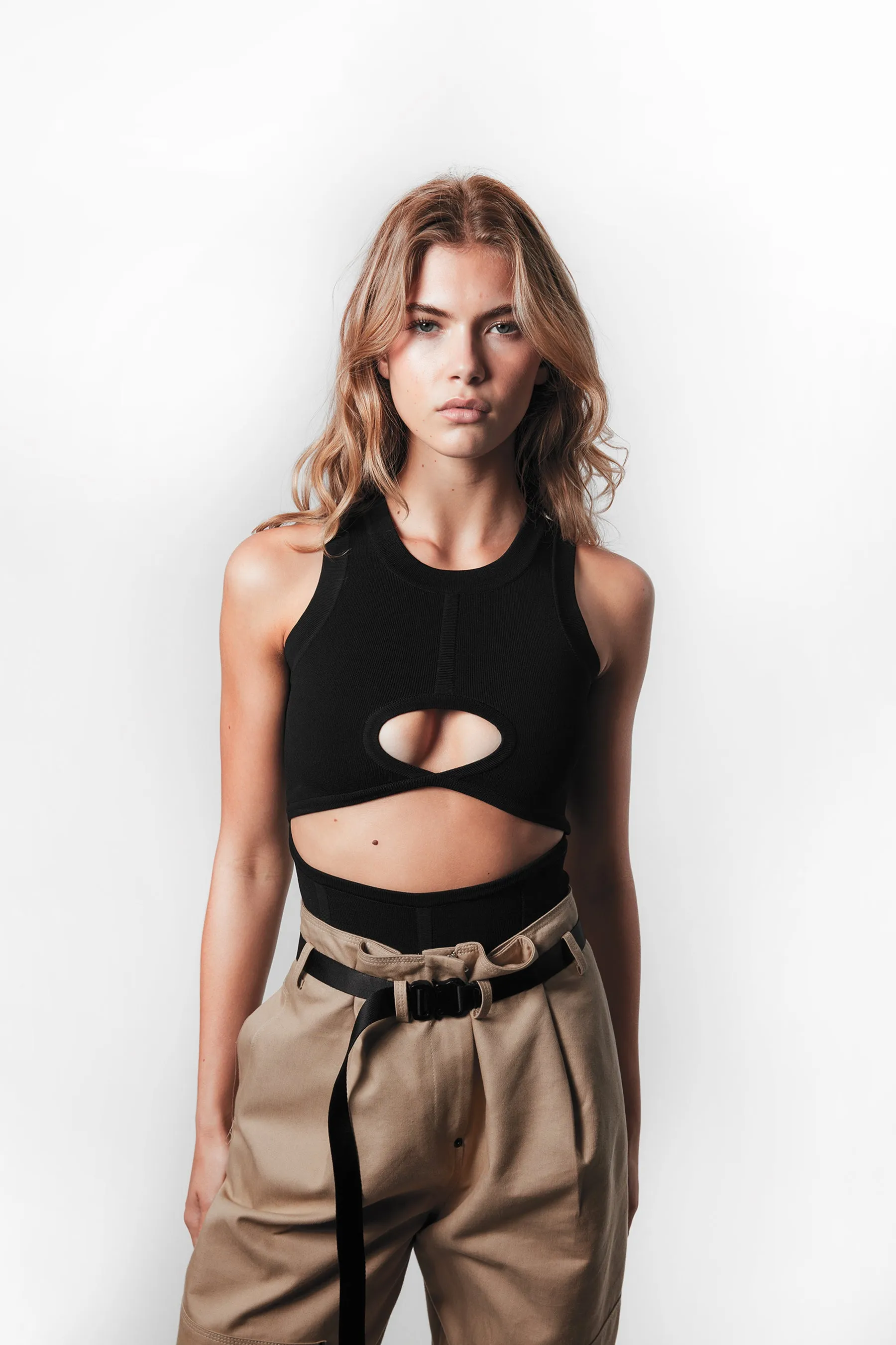 CORSET KNIT TANK