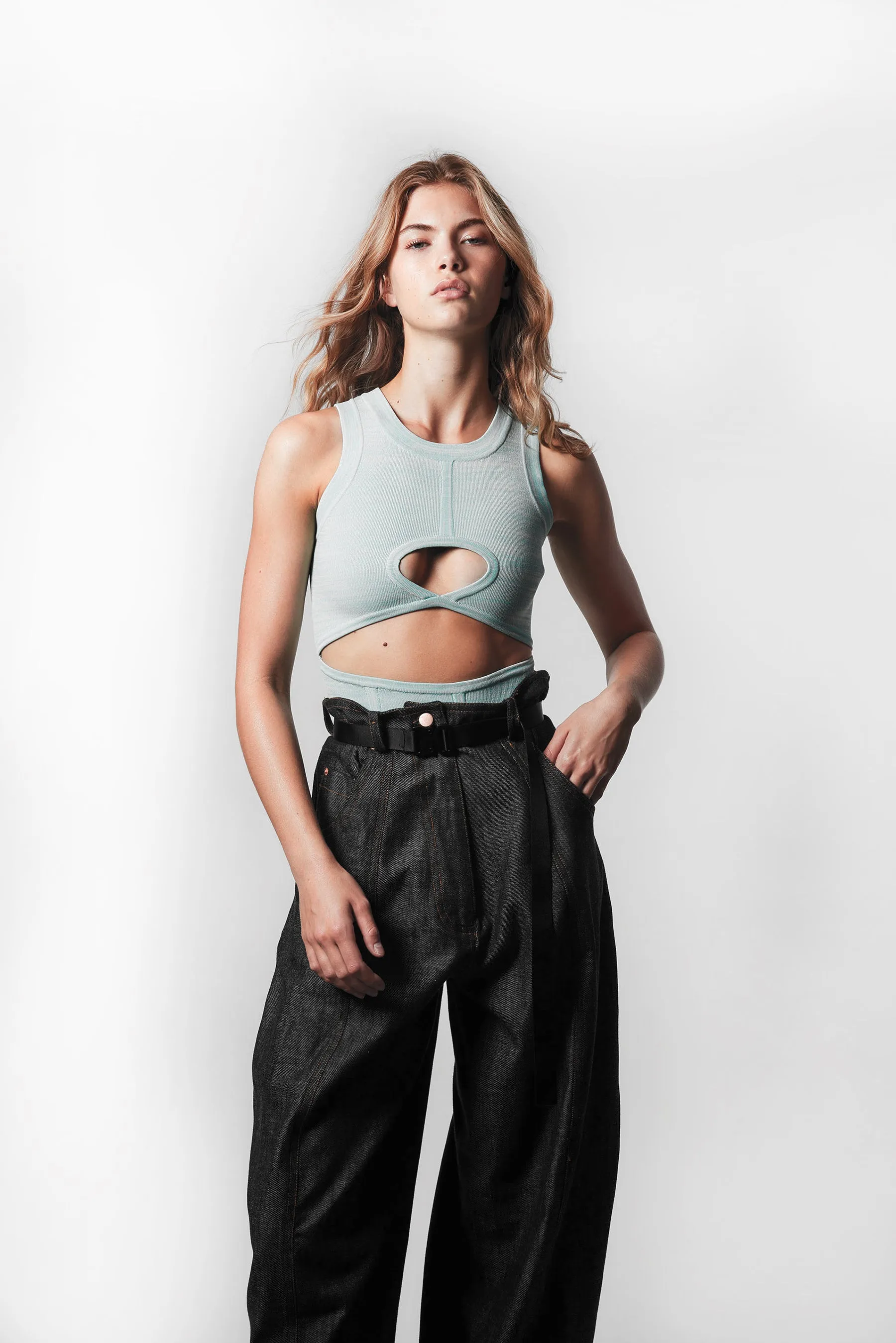 CORSET KNIT TANK