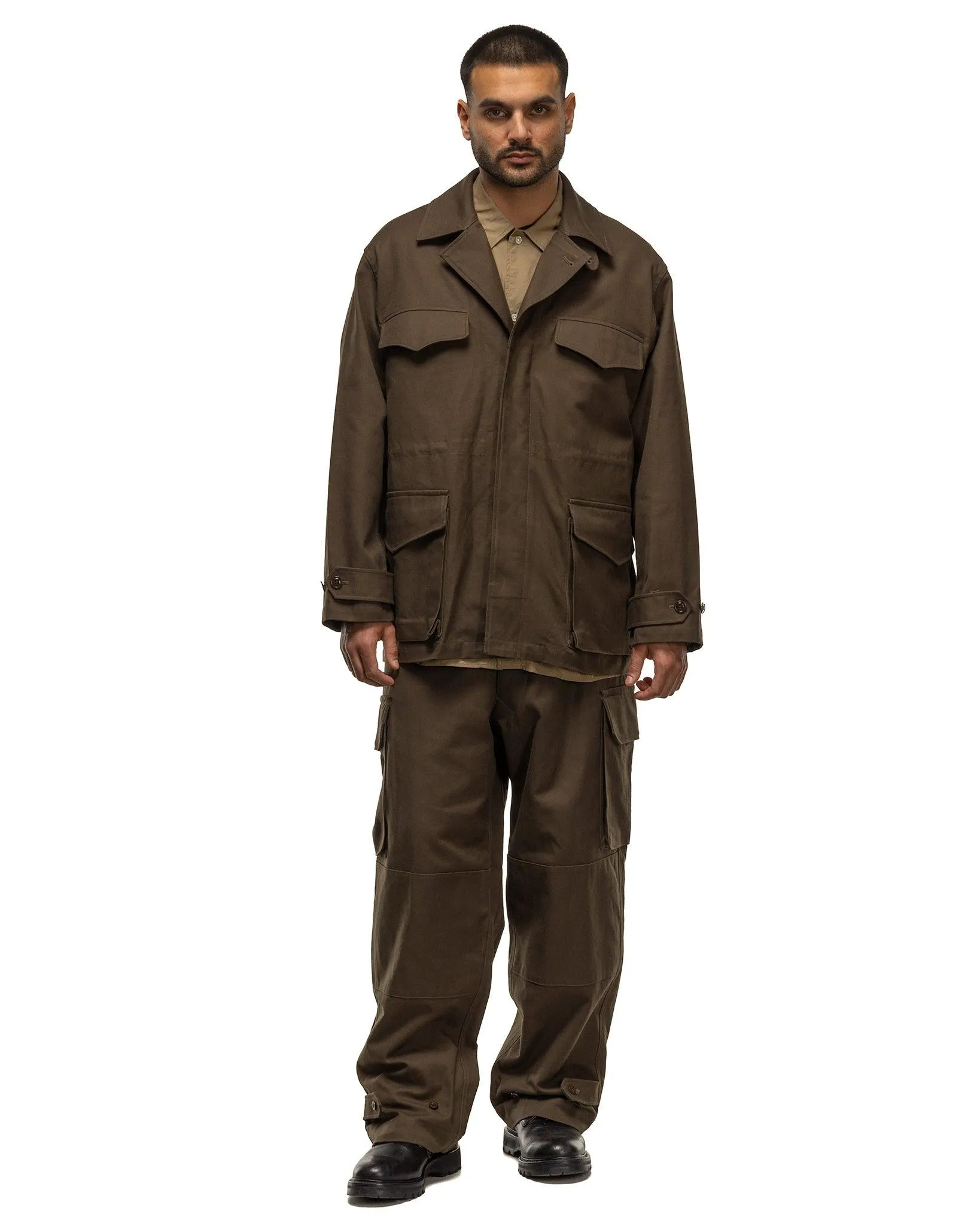 Cotton Serge 47 Pants Khaki Brown