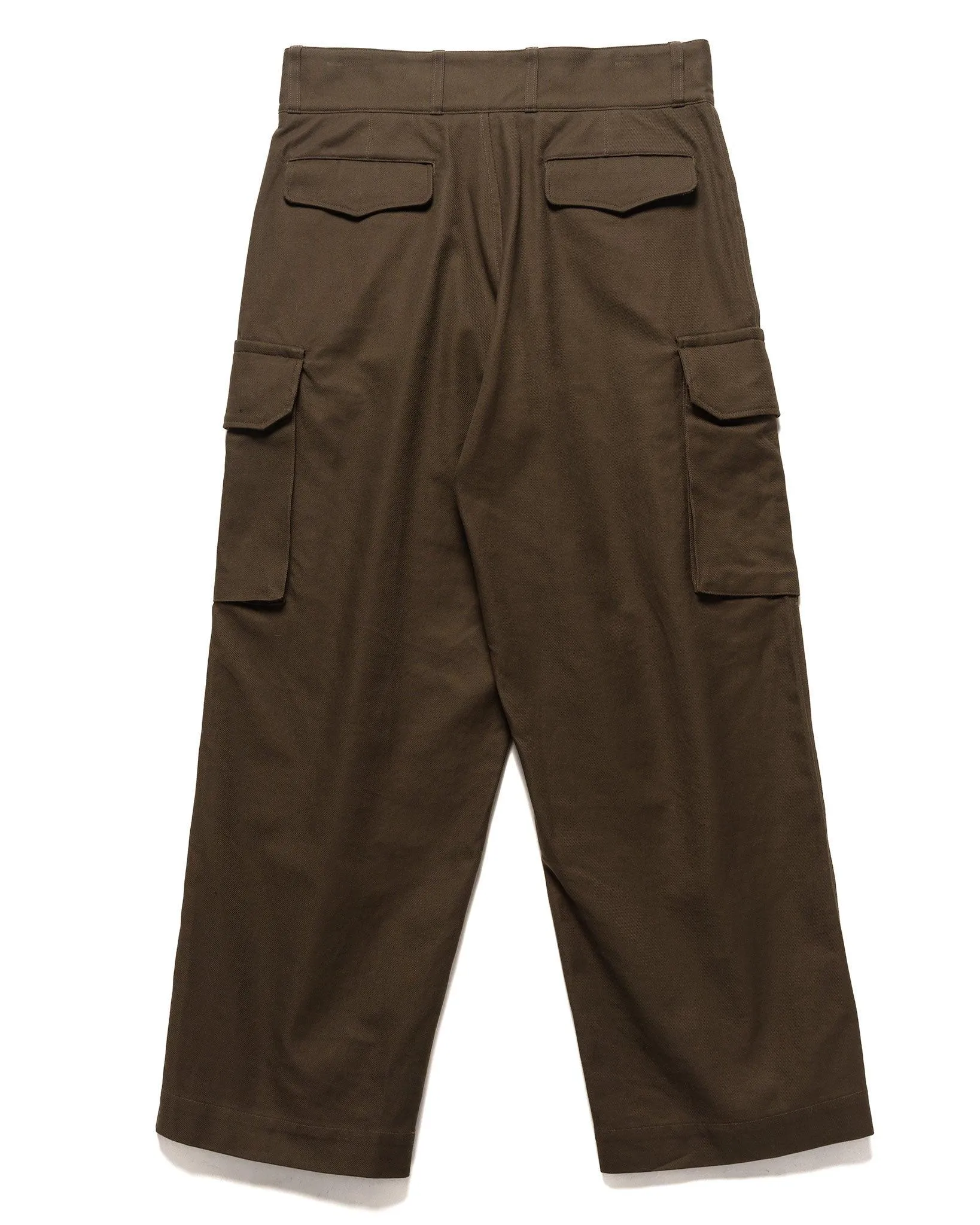 Cotton Serge 47 Pants Khaki Brown