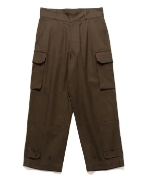 Cotton Serge 47 Pants Khaki Brown