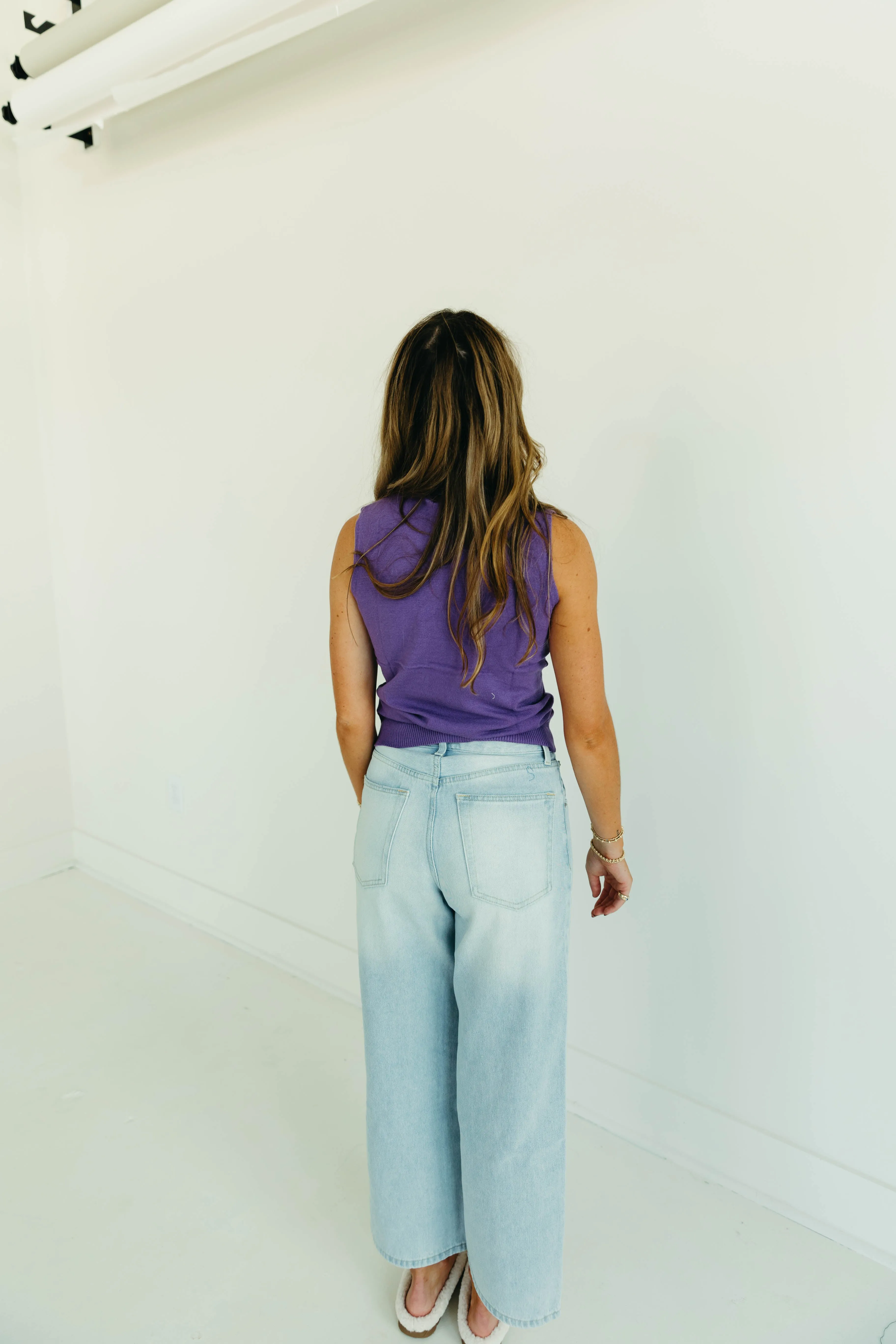 Dailey Turtleneck Top - Purple