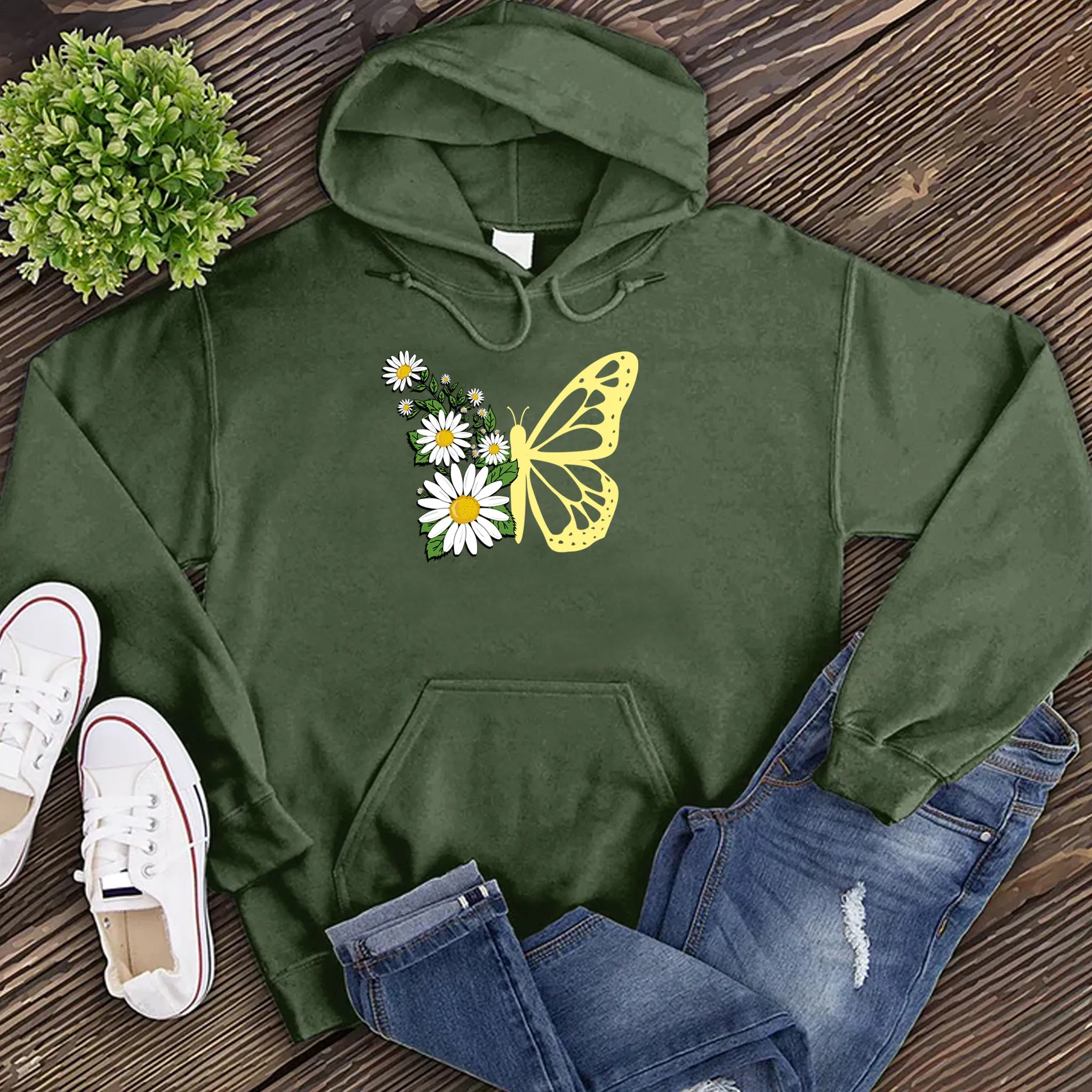Daisy Butterfly Hoodie