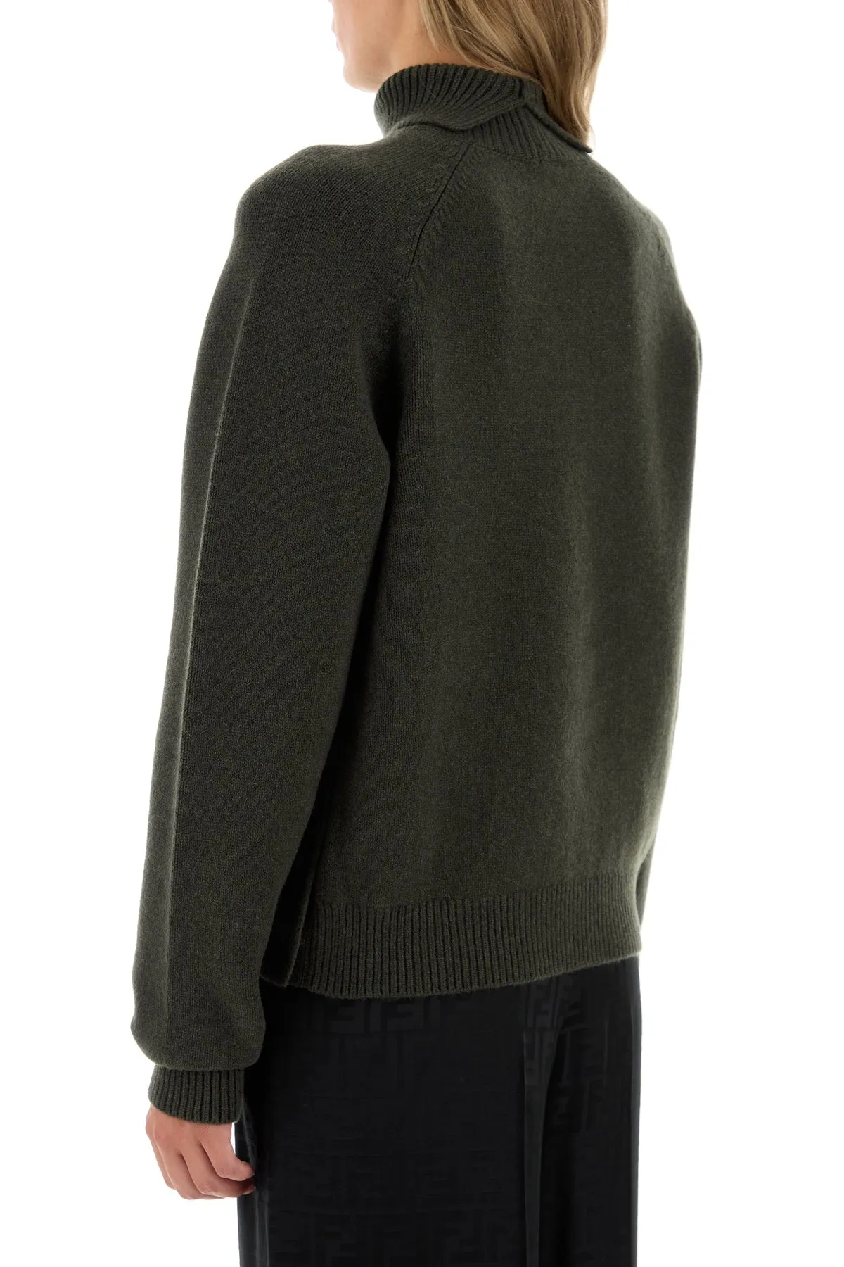 Dark green cashmere blend sweater