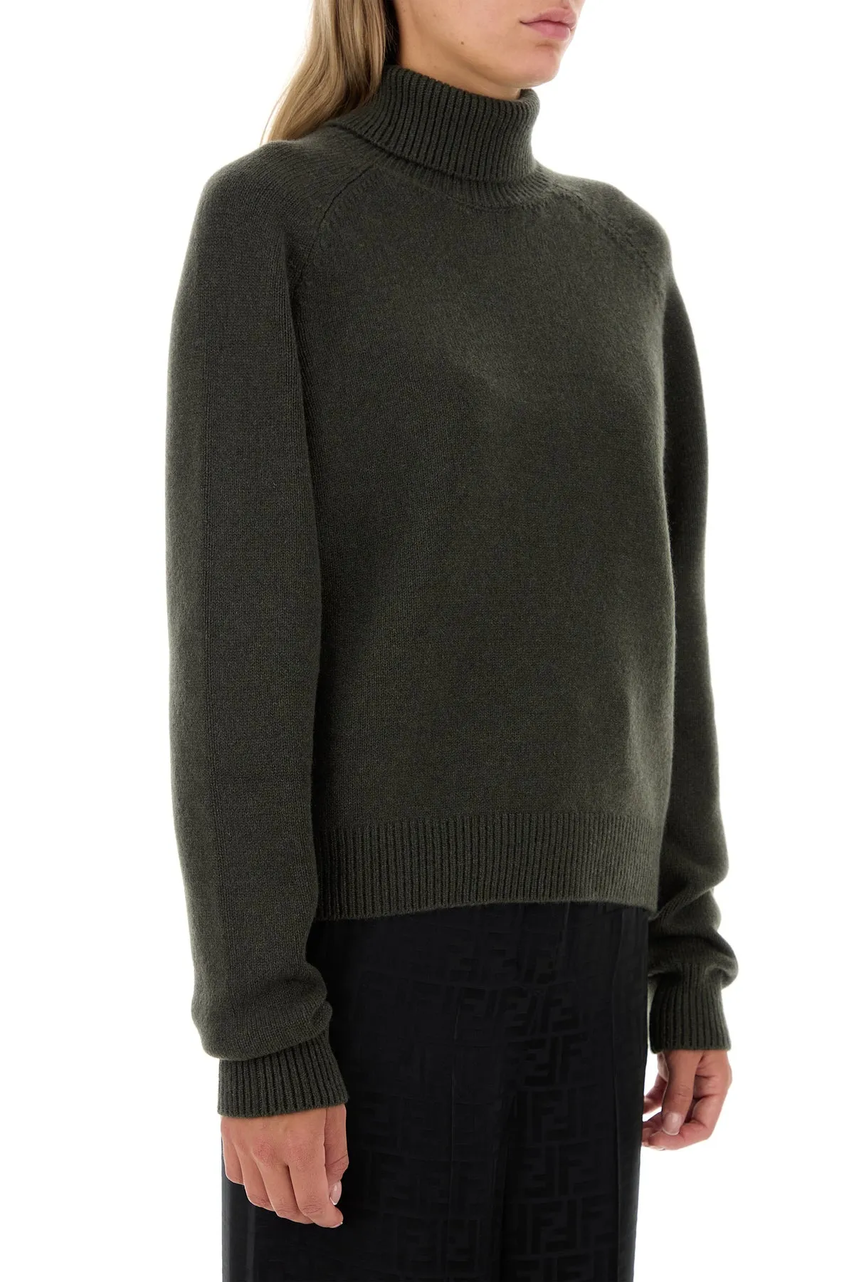 Dark green cashmere blend sweater