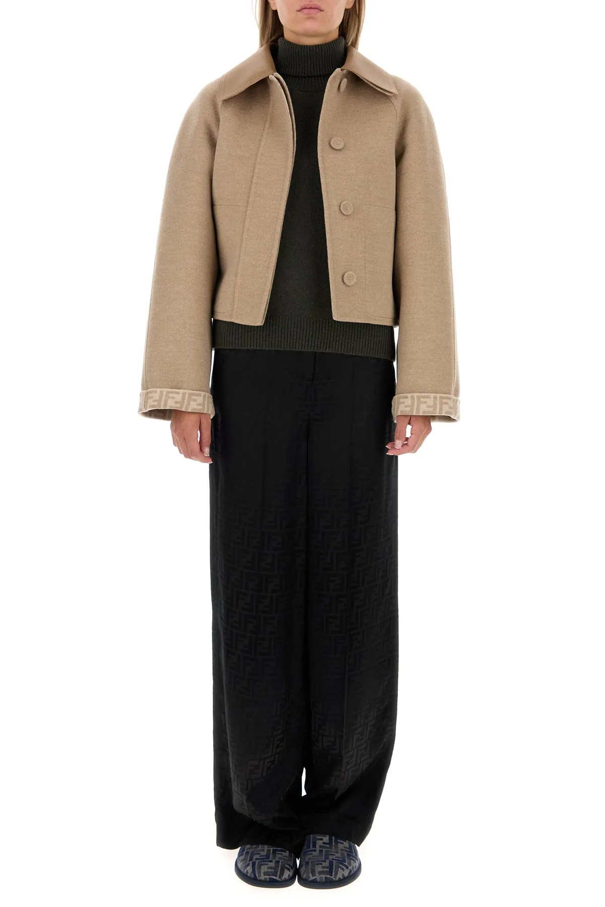 Dark green cashmere blend sweater